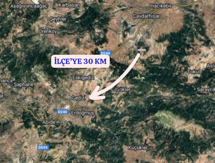 KÜTAHYA GEDİZ YAĞMURLAR  KÖYÜNDE 1.063 M²  TARLA  SATILIKTIR - KÜTAHYA GEDİZ fotoğraf 5