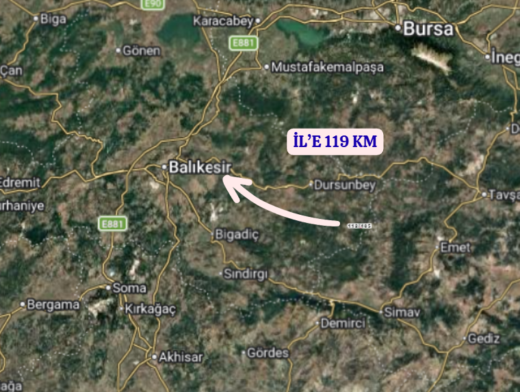 BALIKESİR DURSUNBEY REŞADİYE  KÖYÜNDE  397 M²  TARLA  SATILIKTIR - BALIKESİR DURSUNBEY fotoğraf 6