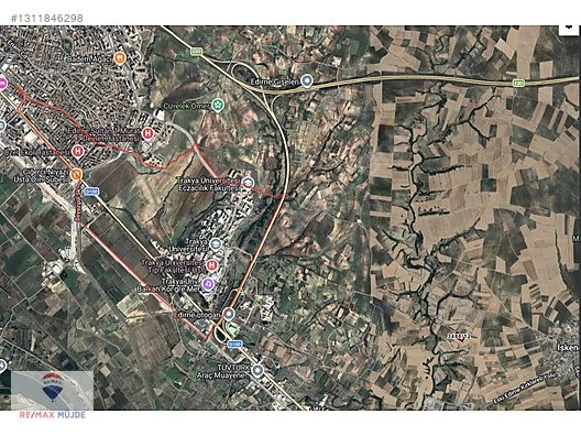 EDİRNE MERKEZ KOCASİNAN MAH.7.223 M2 RESMİ YOLA CEPHELİ TARLA - EDİRNE MERKEZ fotoğraf 7