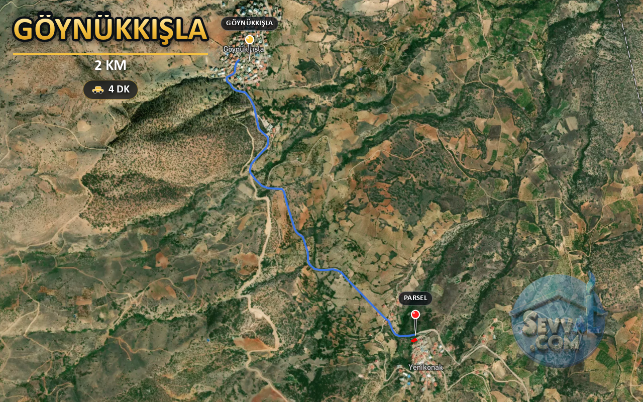 KONYA HADİM GÖYNÜKKIŞLA   KÖYÜNDE 169 M²  ARSA  SATILIKTIR - KONYA HADİM fotoğraf 4