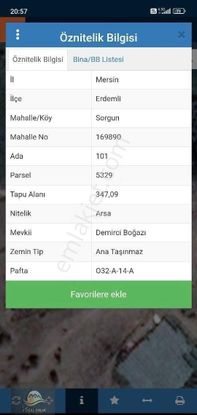 Erdemli Sorgunda Müstakil Kadastro Yoluna Cepheli Satılık Arsa - MERSİN ERDEMLİ fotoğraf 3