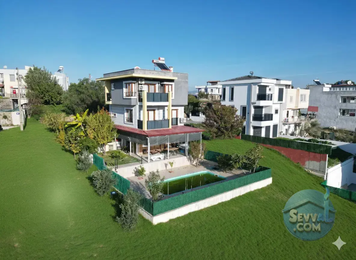 KUŞADASI SATILIK 4+1 HAVUZLU VİLLA SOĞUCAK'TA - AYDIN KUŞADASI fotoğraf 37