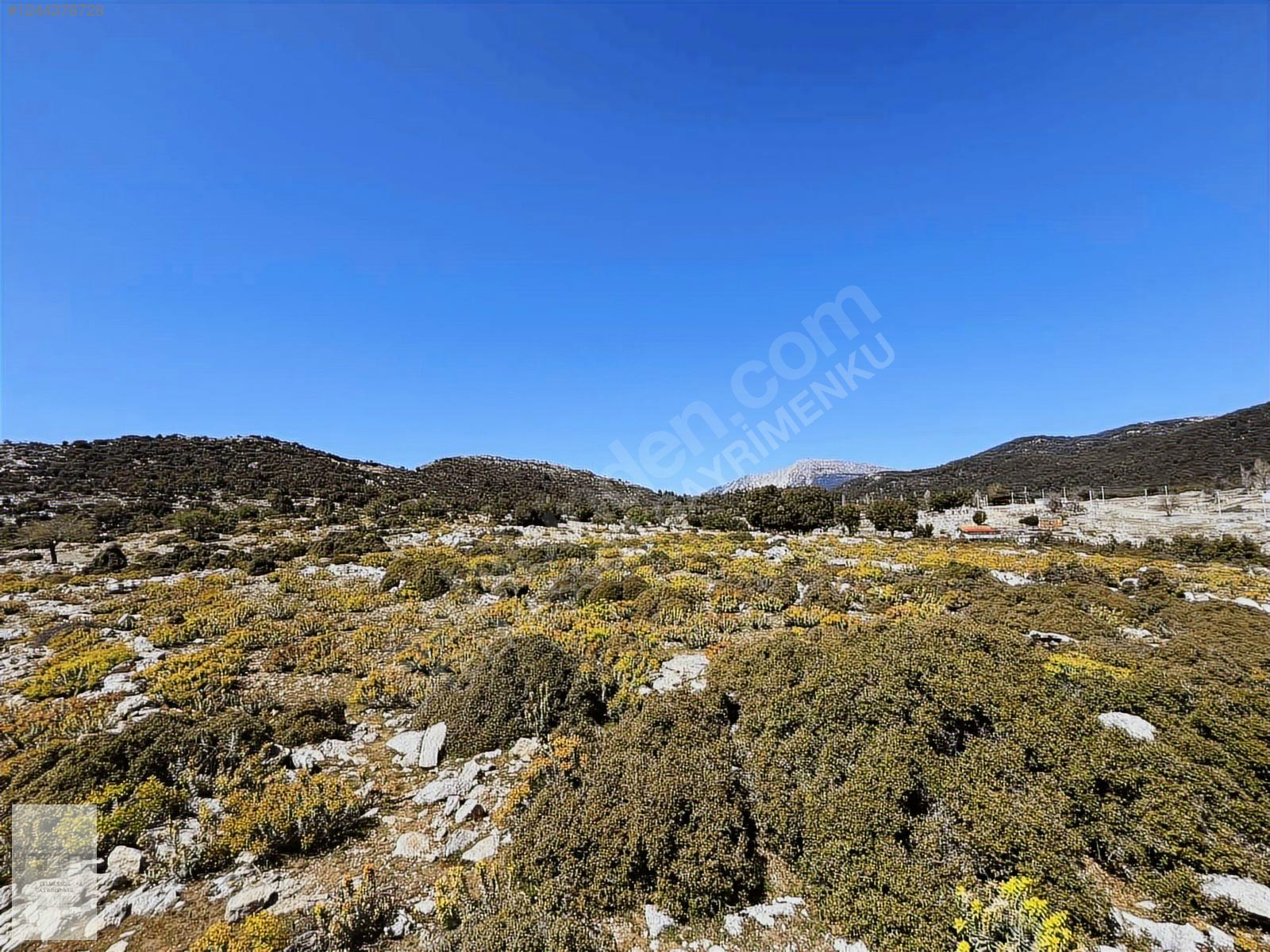 FETHİYE KARAAĞAÇTA 3600 m2 SATILIK DENİZ VE DOĞA MANZARALI ARSA