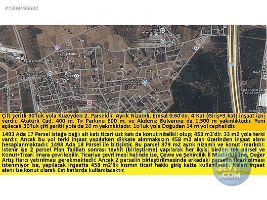 30'luk Yola 2. Parsel, Konut İmarlı, 0,60 Emsal Yatırımlık Arsa - ANTALYA DÖŞEMEALTI fotoğraf 11