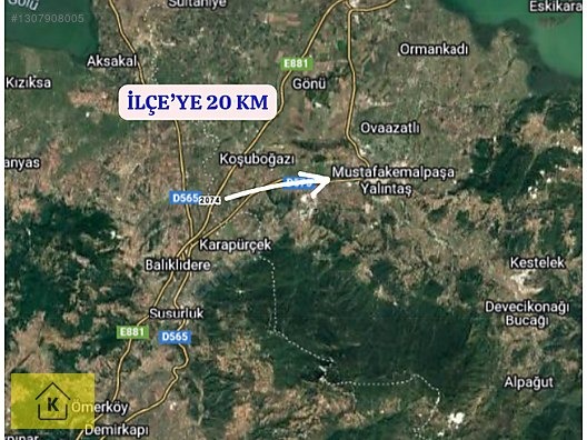 BURSA MUSTAFAKEMALPAŞA ADAKÖY MAH.DE 3.550 M² TARLA SATILIKTIR - BURSA MUSTAFAKEMALPAŞA fotoğraf 5
