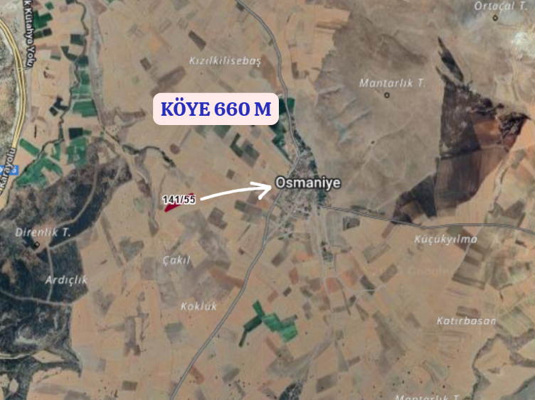 KÜTAHYA ALTINTAŞ OSMANİYE   KÖYÜNDE 5.829  M² TARLA  SATILIKTIR - KÜTAHYA ALTINTAŞ fotoğraf 4