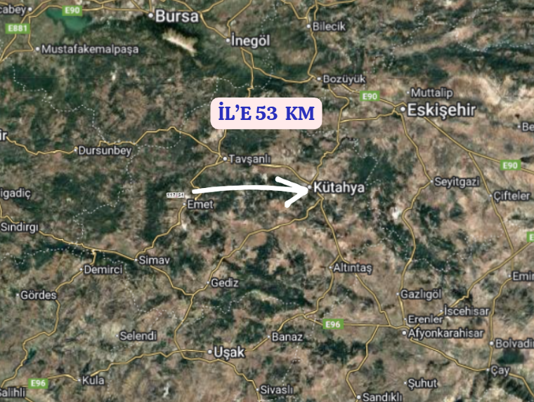 KÜTAHYA EMET MUSALAR  KÖYÜNDE  219  M² TARLA  SATILIKTIR - KÜTAHYA EMET fotoğraf 9