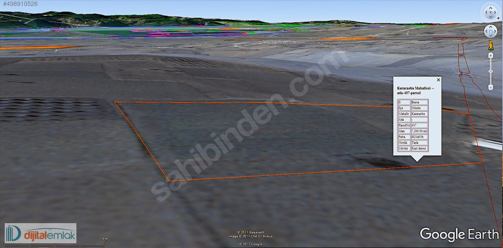 DijitalEmlak'tan Karacaoba'da Satılık 7.200 m2 Yatırımlık Tarla. - BURSA NİLÜFER fotoğraf 5