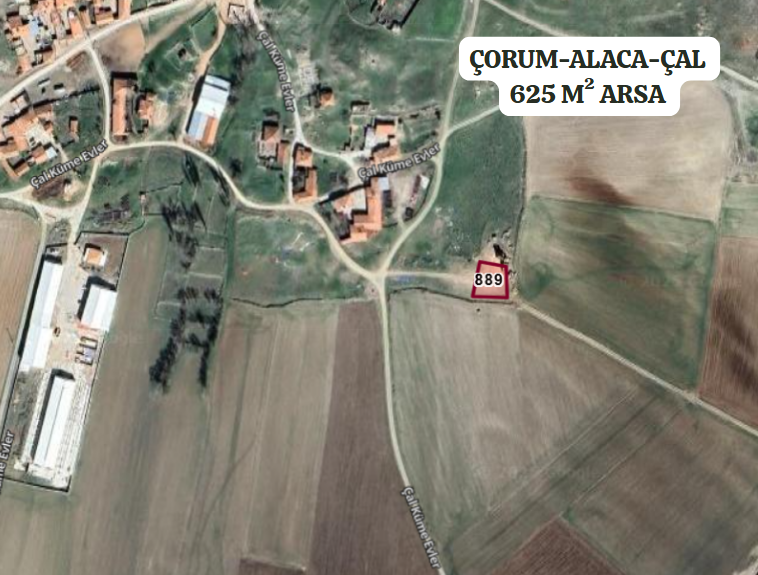 ÇORUM ALACA ÇAL 625 M²  KÖY İÇİ İMARLI ARSA SATILIKTIR - ÇORUM ALACA fotoğraf 2