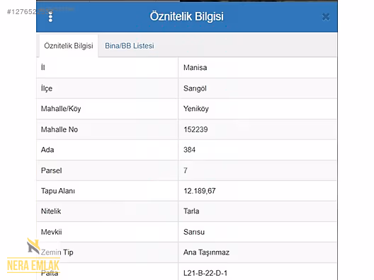 SARIGÖL YENİKÖY'DE ARAÇ TAKASLI UYGUN TEK TAPU 12.190m2 TARLA - MANİSA SARIGÖL fotoğraf 16
