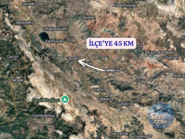 KONYA BOZKIR HAMZALAR KÖYÜNDE 171 M² YIKIK KARGIR EV SATILIKTIR - Konya Bozkır fotoğraf 3