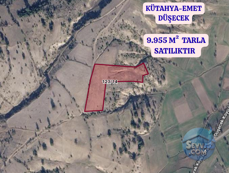 KÜTAHYA EMET DÜŞECEK  KÖYÜNDE  9.955 M²  TARLA SATILIKTIR - KÜTAHYA EMET fotoğraf 2