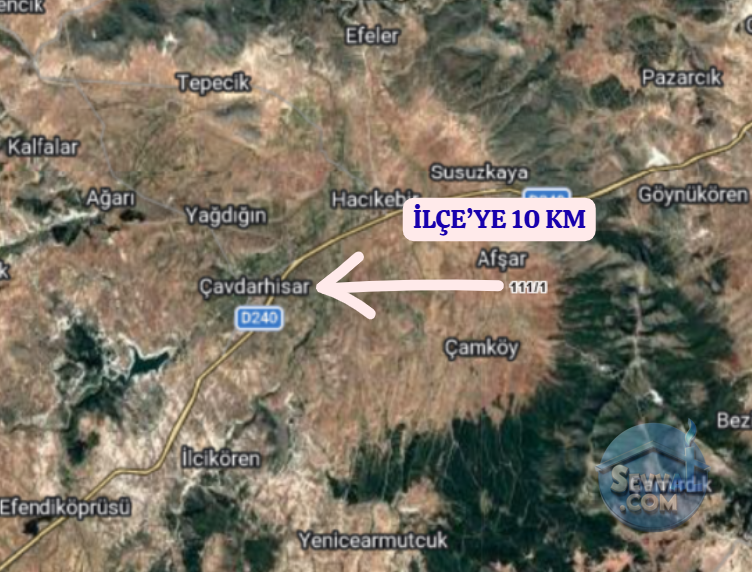 KÜTAHYA ÇAVDARHİSAR GÖKAĞAÇ  KÖYÜNDE  2.082 M²  TARLA SATILIKTIR - KÜTAHYA ÇAVDARHİSAR fotoğraf 5