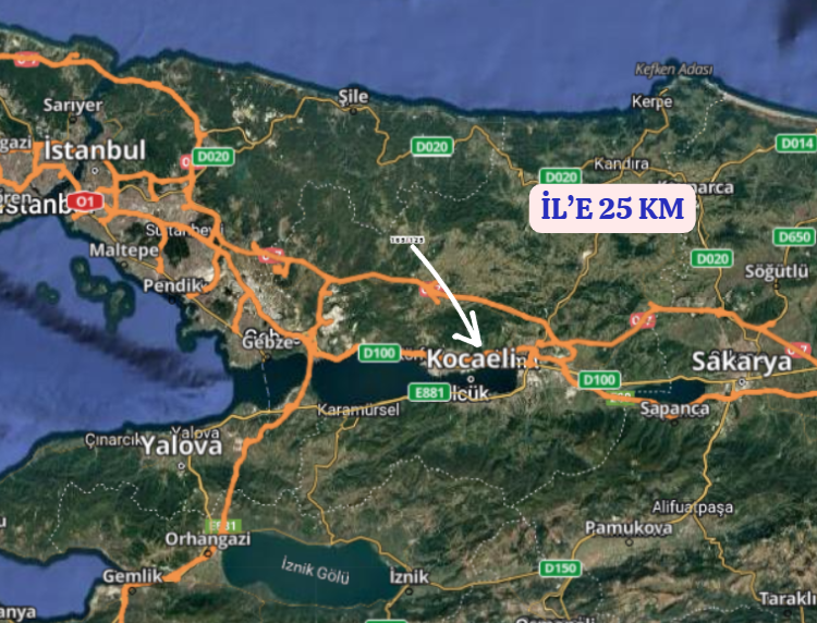 KOCAELİ GEBZE DURAKLI   MAHALLESİNDE 1.624 M²  TARLA  SATILIKTIR - KOCAELİ GEBZE fotoğraf 9