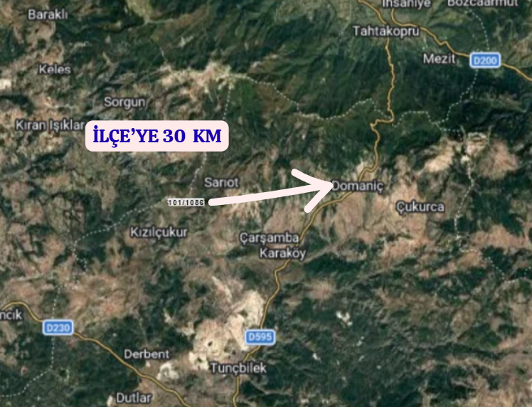 KÜTAHYA DOMANİÇ KARAMANLAR  KÖYÜNDE 3.938 M² TARLA SATILIKTIR - KÜTAHYA DOMANİÇ fotoğraf 5