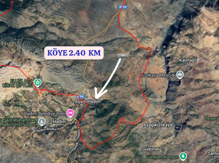 KONYA HADİM AŞAĞIHADİM  KÖYÜNDE 4.627 M² BAĞ  SATILIKTIR - KONYA HADİM fotoğraf 3
