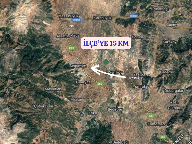 DENİZLİ ACIPAYAM YUMRUTAŞ  MAHALLESİ  1.598  M²  TARLA  SATILIKTIR - DENİZLİ ACIPAYAM fotoğraf 8