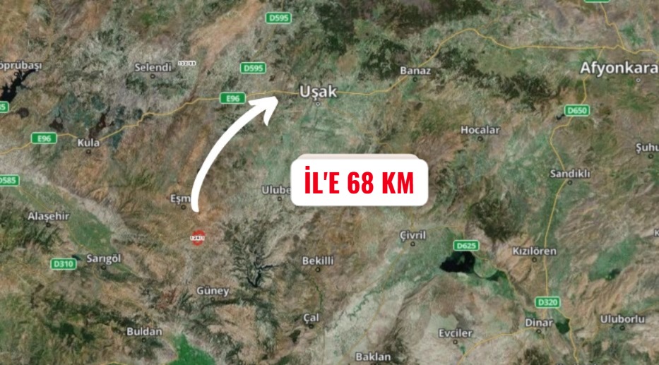 UŞAK EŞME ŞEHİTLİ KÖYÜNDE 550 M² ARSA SATILIKTIR