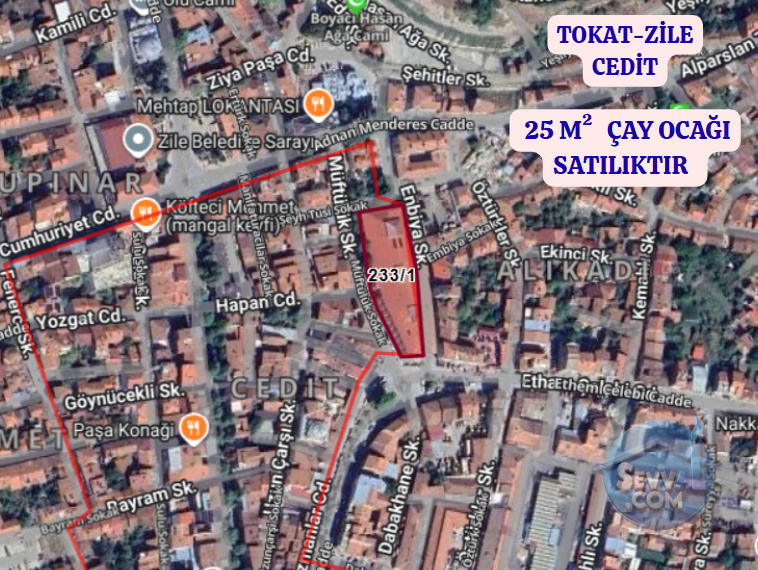 TOKAT ZİLE CEDİT   MAHALLESİNDE  HİSSELİ 25 M²  ÇAY OCAĞI  SATILIKTIR - TOKAT ZİLE fotoğraf 2