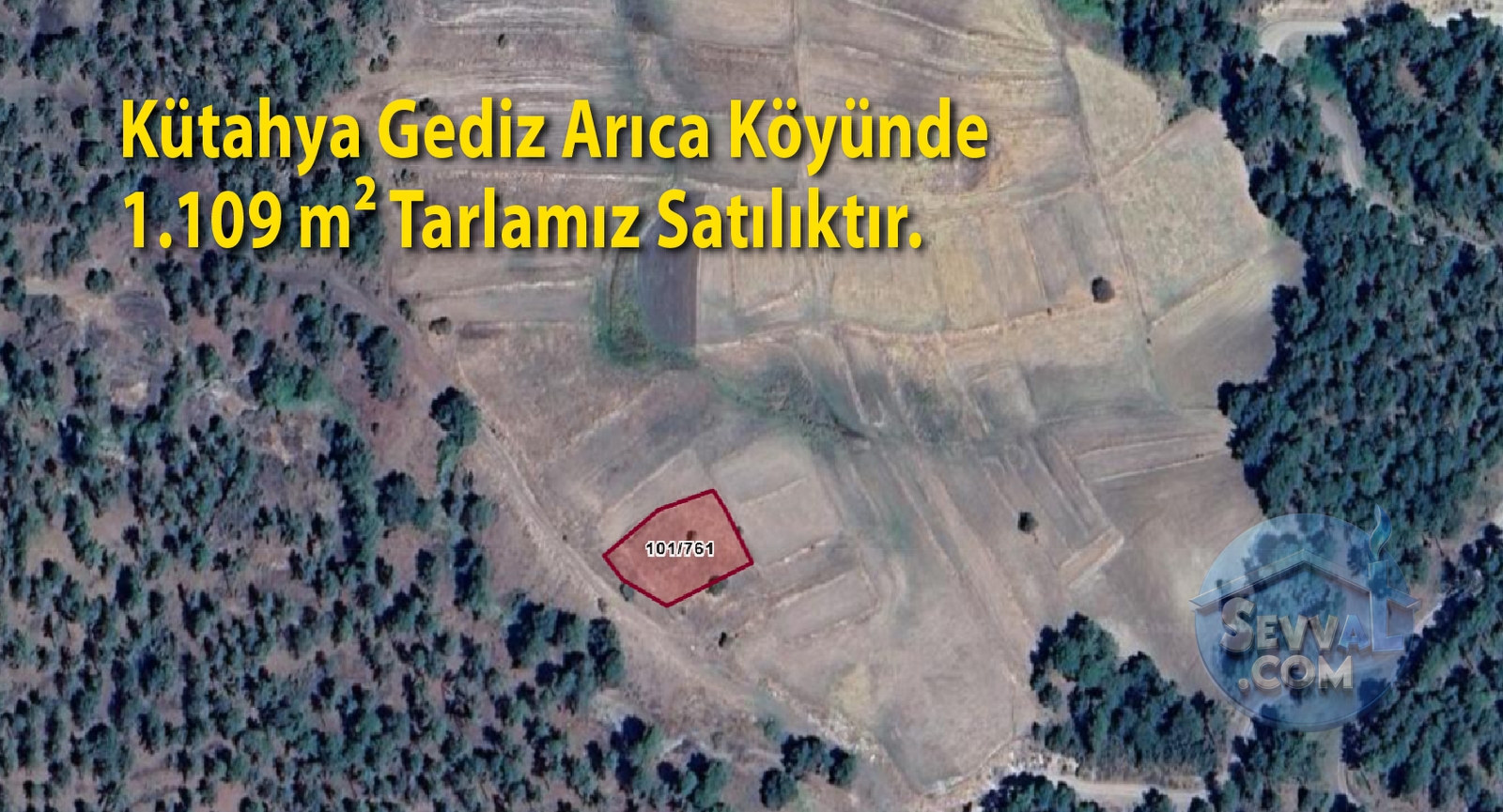 KÜTAHYA GEDİZ ARICA KÖYÜNDE 1.109 M² TARLAMIZ SATILIKTIR. - Kütahya Gediz fotoğraf 9