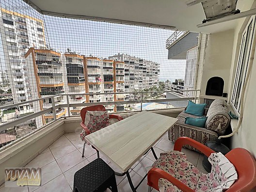 DENİZ MANZARALI 2+1 GENİŞ OTURUM EŞYALI DAİRE - MERSİN MEZİTLİ fotoğraf 9