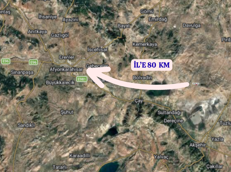AFYONKARAHİSAR SULTANDAĞI KARAPINAR/CUMHURİYET   KÖYÜNDE  1.200  M²  TARLA SATIL - AFYONKARAHİSAR SULTANDAĞI fotoğraf 6
