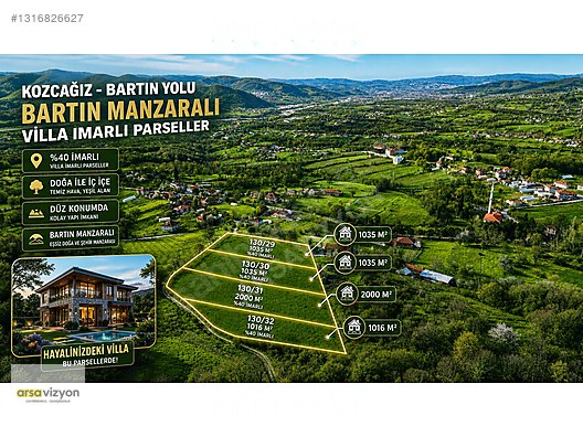 BARTINA 10 DK MESAFEDE MANZARALI VİLLA İMARLI PARSELLER - BARTIN MERKEZ fotoğraf 7