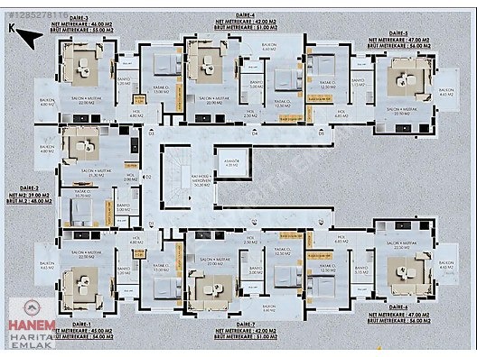 HANEM EMLAK' TAN HAVUZLU FİNİKE' DE SATILIK 1+1 DAİRE - ANTALYA FİNİKE fotoğraf 2