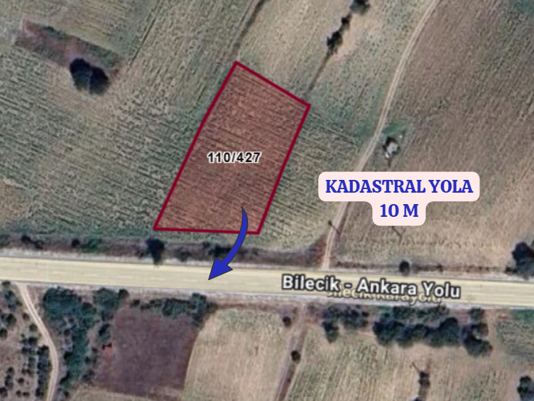 BİLECİK  GÖLPAZARI KARAAĞAÇ KÖYÜNDE 2.586  M² TARLA SATILIKTIR - BİLECİK GÖLPAZARI fotoğraf 3