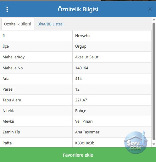 NEVŞEHİR ÜRGÜP AKSALUR DA 221 M² BAHÇEMİZ SATILIKTIR - NEVŞEHİR ÜRGÜP fotoğraf 2