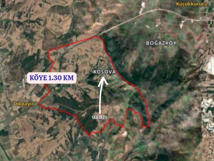 BURSA M.KEMALPAŞA KOSOVA   KÖYÜNDE  5.600 M² TARLA SATILIKTIR. - BURSA MUSTAFAKEMALPAŞA fotoğraf 4