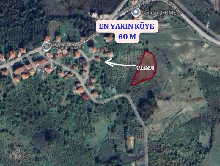 KOCAELİ KANDIRA YAĞCILAR  KÖYÜNDE 2.573  M² TARLA  SATILIKTIR - KOCAELİ KANDIRA fotoğraf 4
