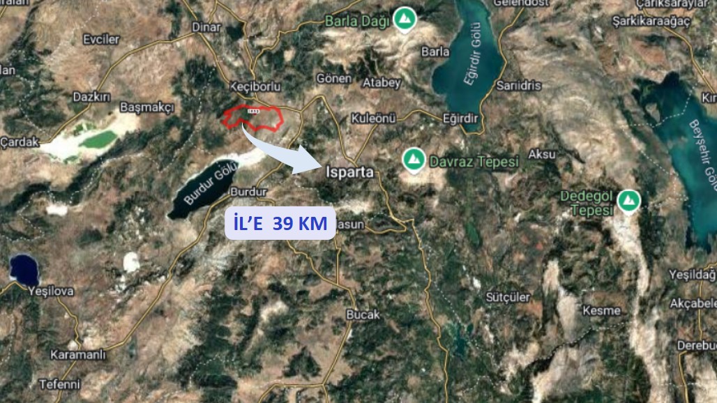 ISPARTA KEÇİBORLU KILIÇ KÖYÜ’NDE 523 M² TARLA SATILIKTIR - ISPARTA KEÇİBORLU fotoğraf 10