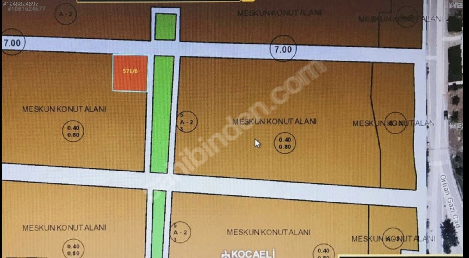 Kartepe Köseköyde Net 300m2-%40 İmarlı Satılık Köşe Arsa - KOCAELİ KARTEPE fotoğraf 6