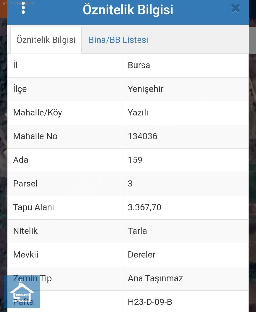 ÇAĞLAR'DAN YAZILIDA 3368m2 RESMİ YOLU OLAN KÖY YAKINI TARLA - BURSA YENİŞEHİR fotoğraf 9