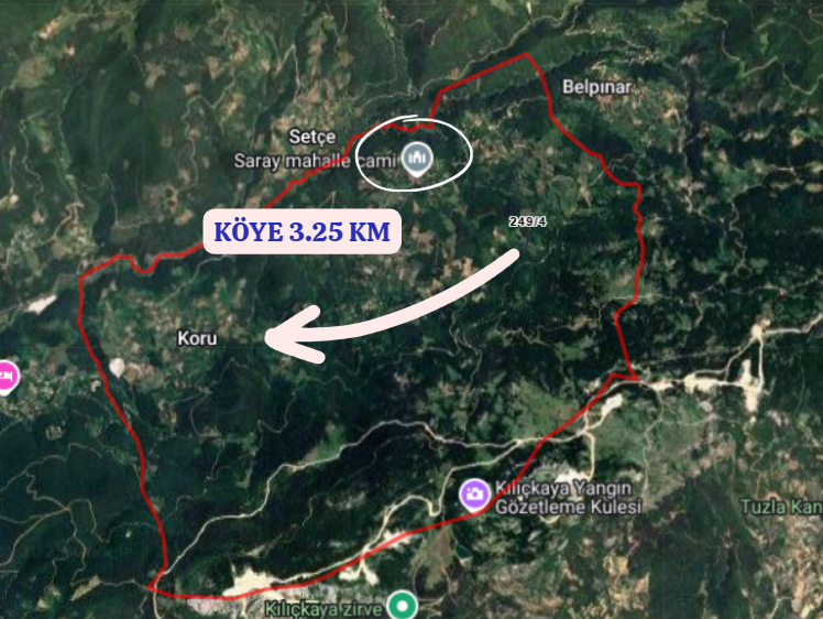 SAKARYA GEVYE KORU KÖYÜNDE  1.944 M² TARLA  SATILIKTIR  - SAKARYA GEYVE fotoğraf 4