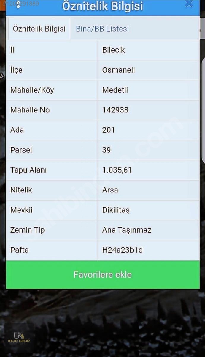 OSMANELİ MEDETLİ'DE YOLA VE ORMANA CEPHE 1035 M2 ARSA SATILIKTIR. - BİLECİK OSMANELİ fotoğraf 4