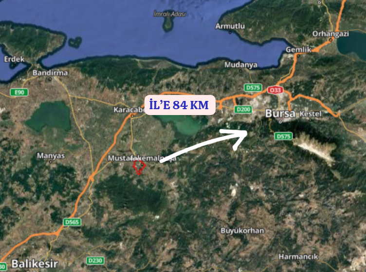 BURSA M.KEMAL PAŞA  YALINTAŞ KÖYÜNDE 305 M²  ARSA SATILIKTIR - BURSA MUSTAFAKEMALPAŞA fotoğraf 11