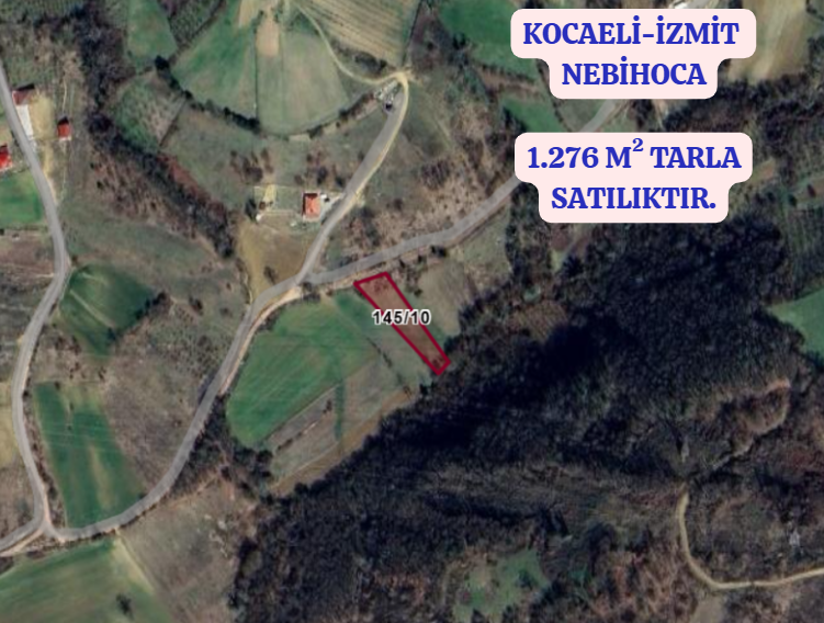 KOCAELİ İZMİT NEBİHOCA  KÖYÜNDE 1.276 M²  TARLA  SATILIKTIR - KOCAELİ İZMİT fotoğraf 2