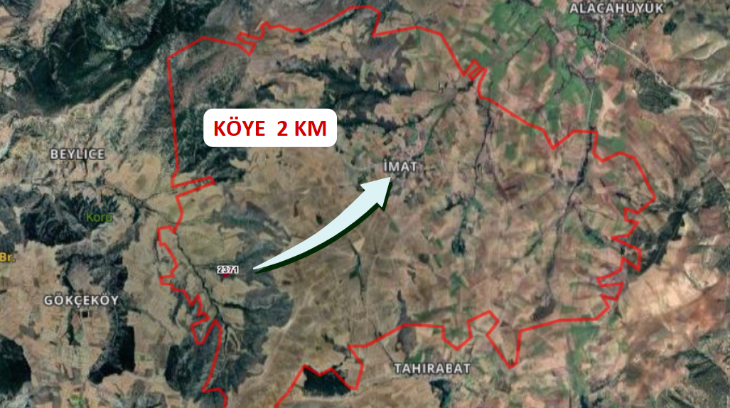 ÇORUM ALACA İMAT KÖYÜNDE 3.800 M² TARLA SATILIKTIR. - ÇORUM ALACA fotoğraf 4