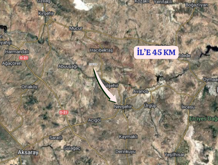 NEVŞEHİR GÜLŞEHİR HACILAR  KÖYÜNDE 410  M² BAĞ  SATILIKTIR - NEVŞEHİR GÜLŞEHİR fotoğraf 7