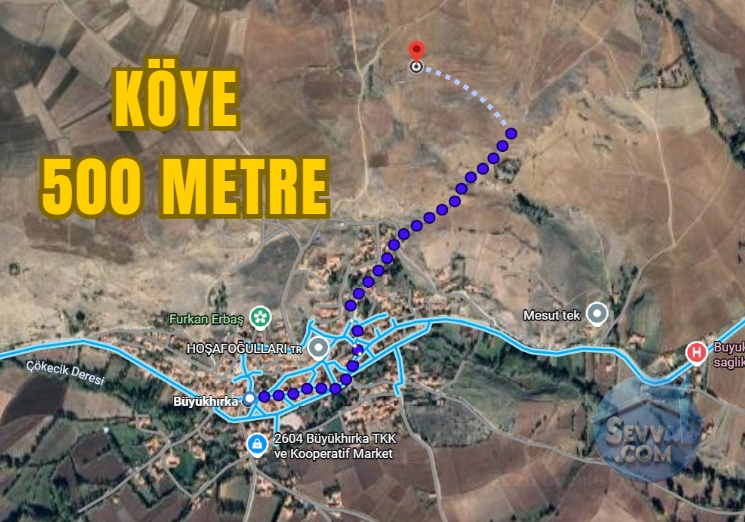 ÇORUM ALACA BÜYÜKHIRKA KÖYÜNDE 1.700 M² TARLAMIZ SATILIKTIR. - Çorum Alaca fotoğraf 9
