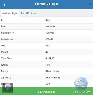 ŞEHIR MERKEZINE YAKIN 4112 M² SATILIK TARLA - AYDIN KUŞADASI fotoğraf 16
