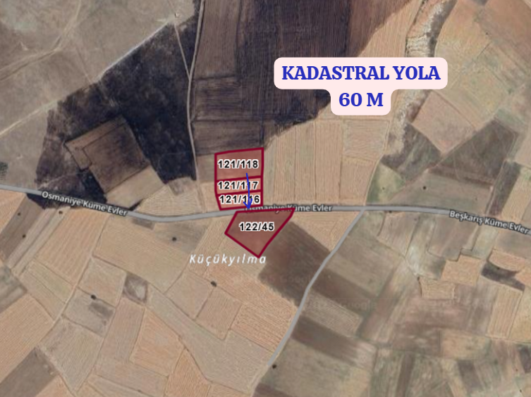 KÜTAHYA ALTINTAŞ OSMANİYE   KÖYÜNDE 6.630 M² TARLA  SATILIKTIR - KÜTAHYA ALTINTAŞ fotoğraf 3