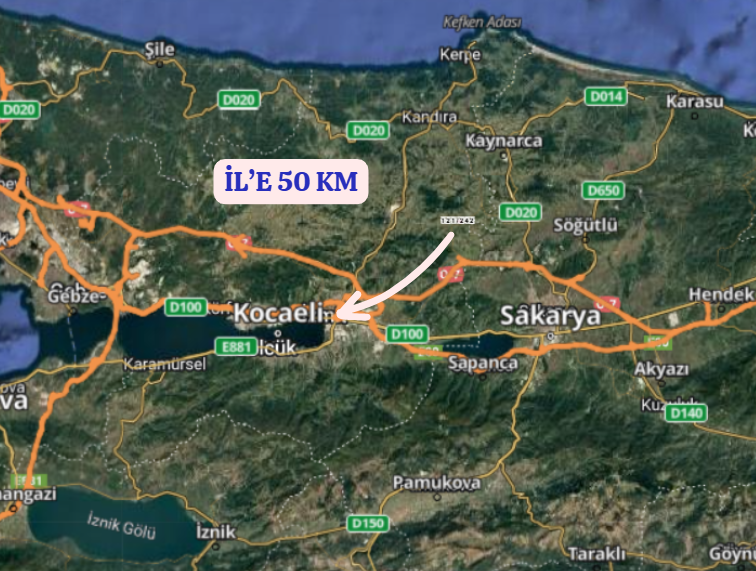 KOCAELİ İZMİT DÜĞMECİLER  KÖYÜNDE 1.348 M²  TARLA  SATILIKTIR - KOCAELİ İZMİT fotoğraf 12