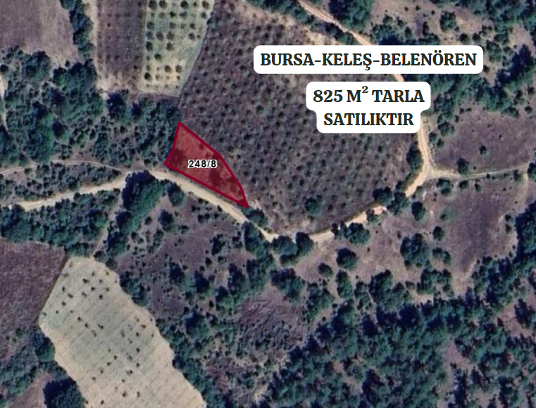 BURSA KELEŞ  BELENÖREN'DE 825 M²  TARLA  SATILIKTIR. - BURSA KELES fotoğraf 2