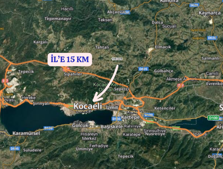 KOCAELİ İZMİT SÜVERLER  KÖYÜNDE 4.615 M²  TARLA  SATILIKTIR - KOCAELİ İZMİT fotoğraf 6