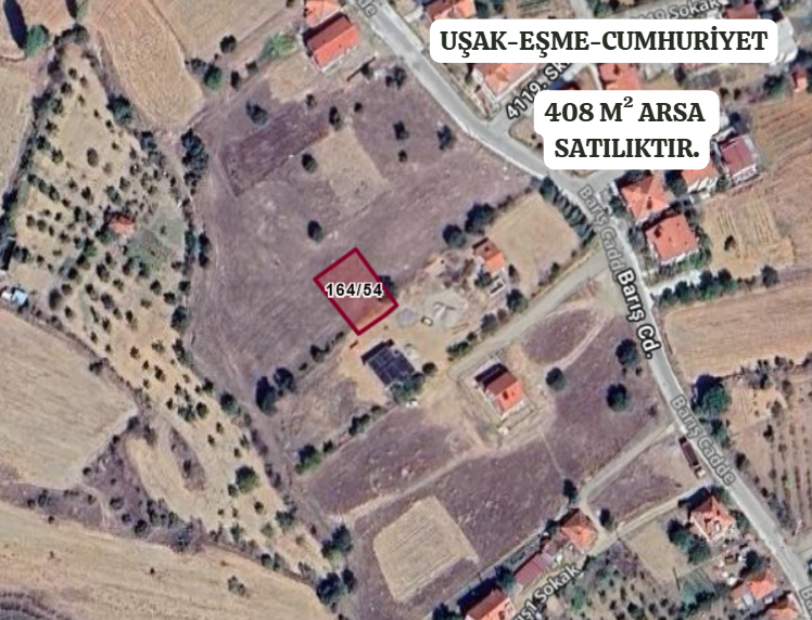 UŞAK EŞME CUMHURİYET KÖYÜNDE 408 M² ARSA SATILIKTIR. - UŞAK EŞME fotoğraf 2