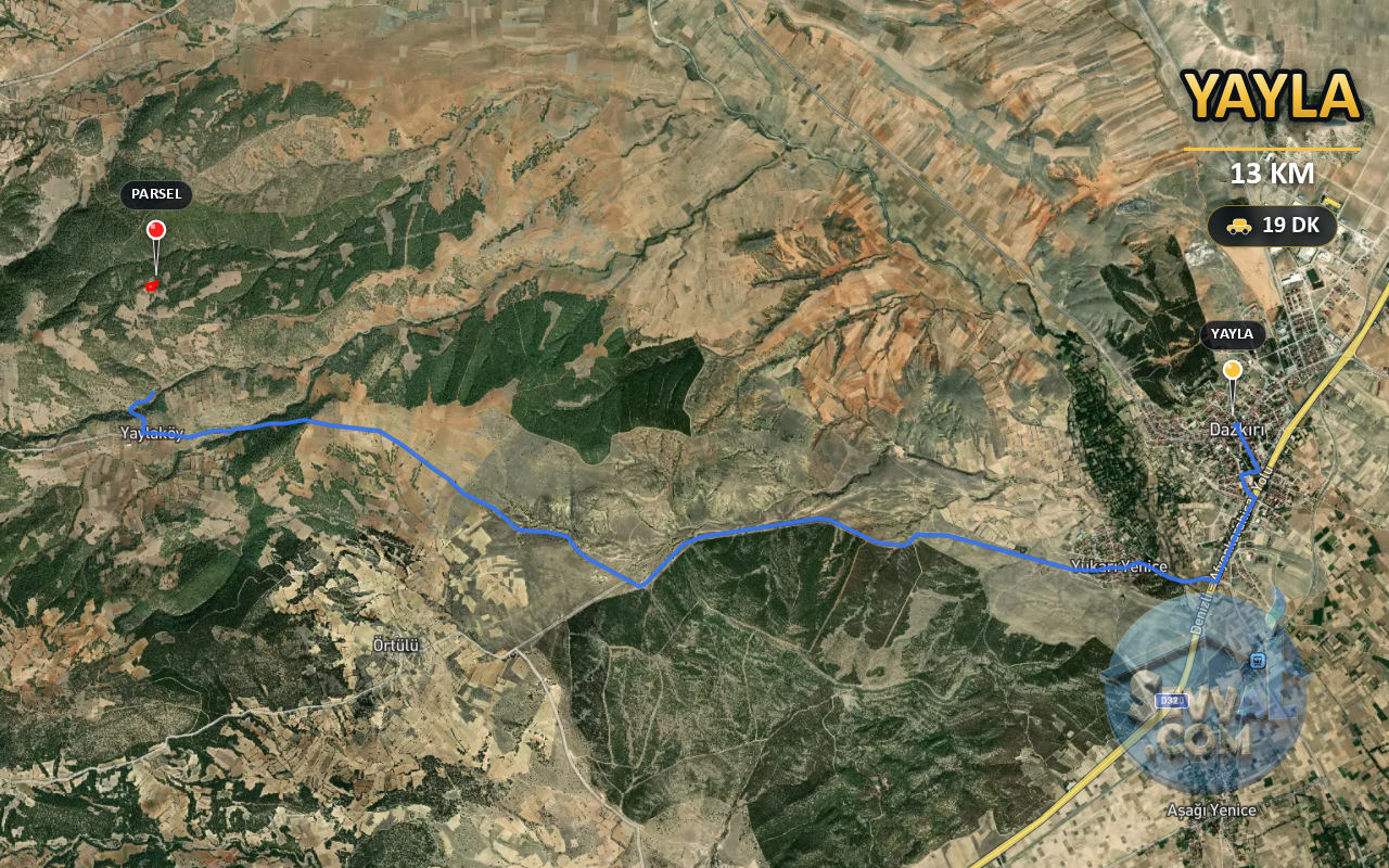AFYONKARAHİSAR DAZKIRI YAYLA 3.000 m² SATILIK ARSA - AFYONKARAHİSAR DAZKIRI fotoğraf 5