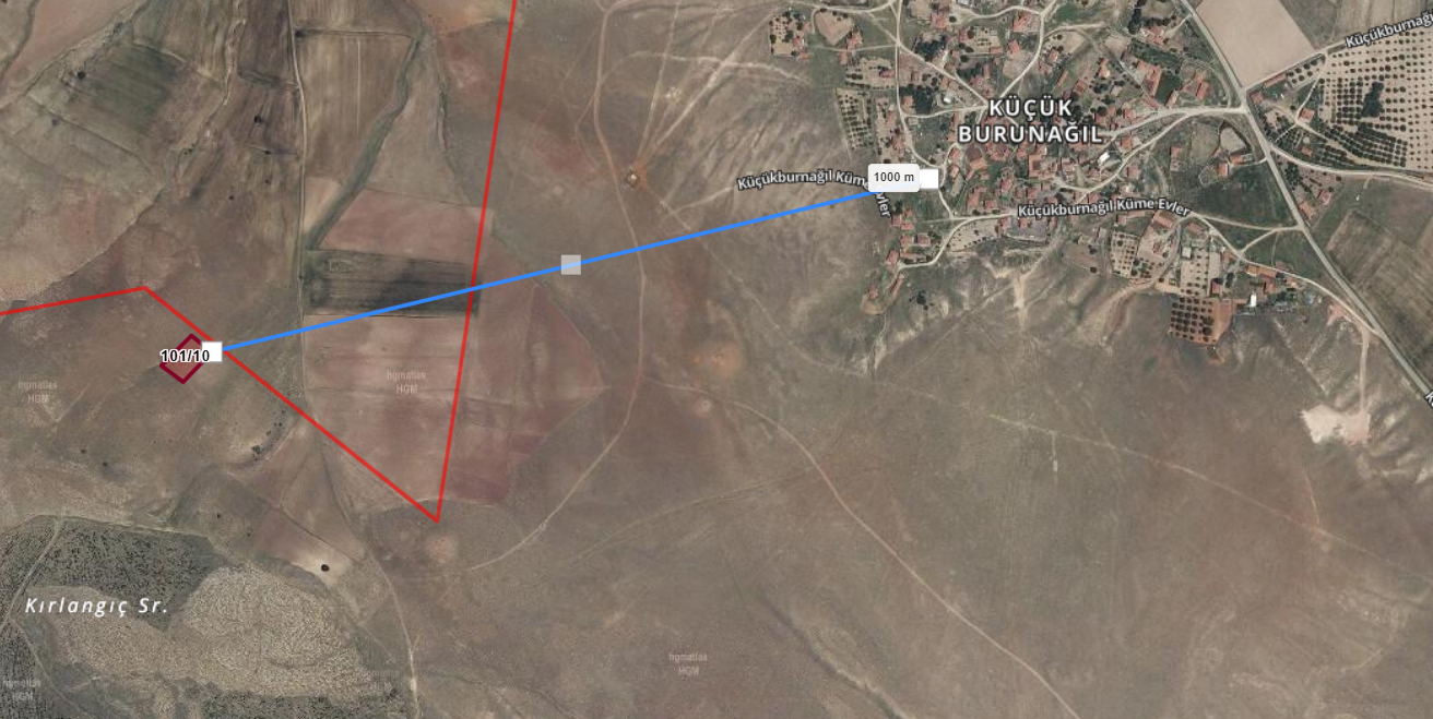 KIRŞEHİR MUCUR KÜÇÜKBURUNAĞIL KÖYÜ 2.046 M² TARLA SATILIKTIR. - KIRŞEHİR MUCUR fotoğraf 3